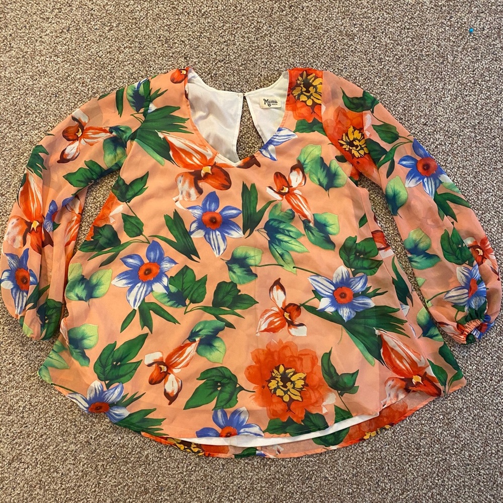 Mumu tropical tunic
